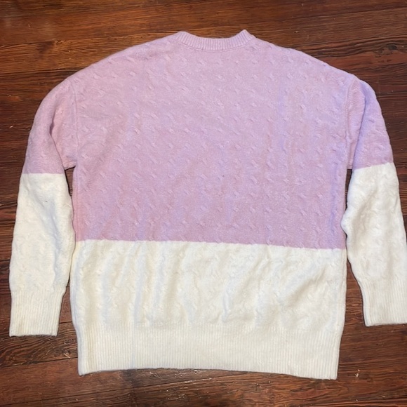 Lovers + Friends Women’s Purple and white Sweater Size XS
